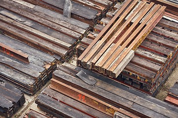 Image showing Steel girder beams