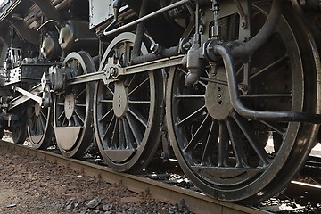 Image showing Steam Locomotive Detail