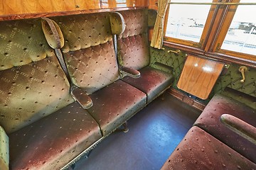 Image showing Vintage Train Interior