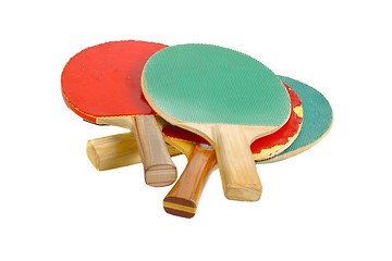 Image showing Pingpong rackets on white