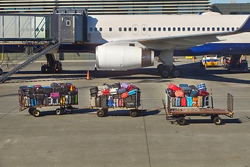 Image showing Bags at an airport