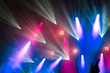 Image showing Colorful Concert Lighting