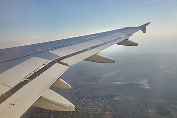 Image showing Flying on a plane