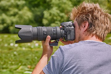 Image showing Photographer in Nature