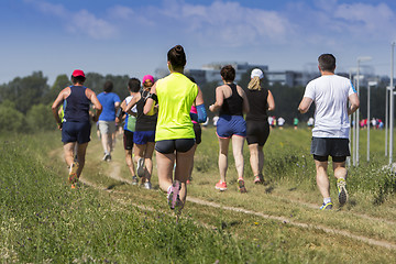 Image showing Outdoor cross-country running