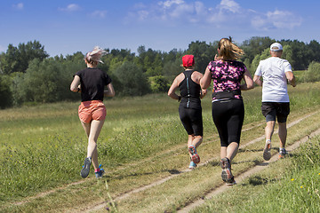 Image showing Outdoor cross-country running