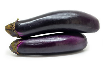 Image showing Fresh raw eggplant 