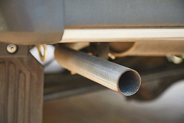 Image showing Exhaust Pipe Closeuo