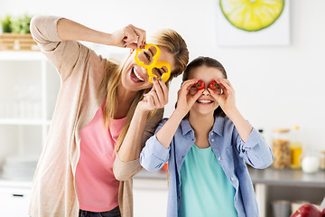 Image showing happy family cooking and having fun at kitchen