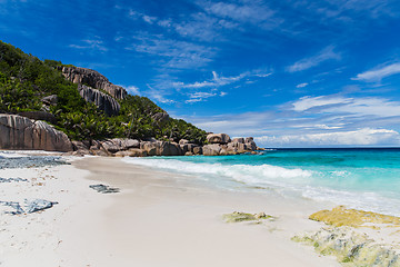 Image showing island beach in indian ocean on seychelles