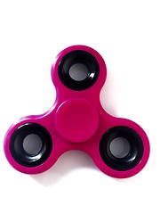Image showing purple fidget spinner stress relieving toy