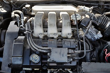 Image showing Engine of a car