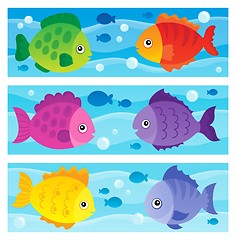 Image showing Stylized fishes topic image 1