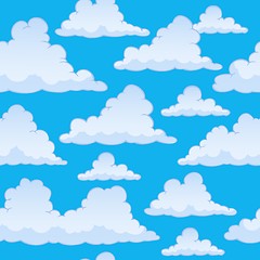 Image showing Stylized clouds seamless background 2