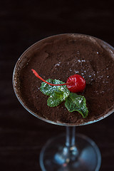 Image showing Ice cream chocolate dessert