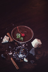 Image showing Ice cream chocolate dessert