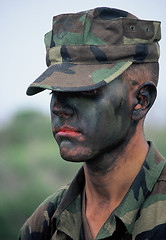 Image showing Marine basic training.