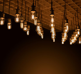 Image showing Retro lamp background