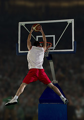 Image showing basketball player in action