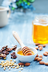 Image showing honey with nuts