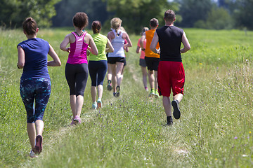 Image showing Outdoor cross-country running