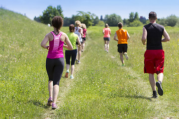 Image showing Outdoor cross-country running