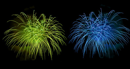 Image showing Fireworks Lighting up the Sky