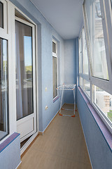 Image showing Balcony Renovated apartment in a multi-storey residential building