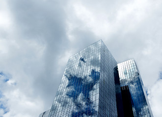 Image showing Building with Sky Reflection