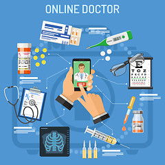 Image showing Online doctor concept