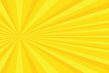 Image showing yellow rays pop art background