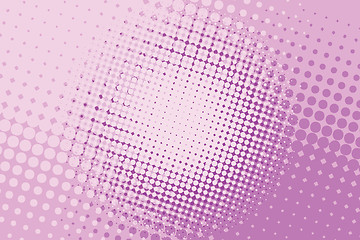 Image showing pink halftone pop art background