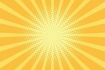 Image showing yellow rays pop art background