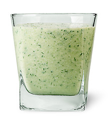 Image showing Cucumber smoothie in glass