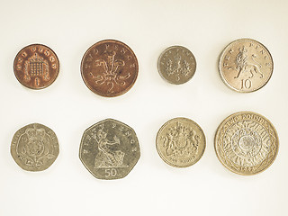 Image showing Vintage Pound coin series