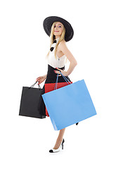 Image showing shopping girl