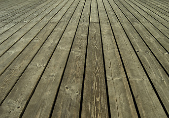 Image showing old wooden planks