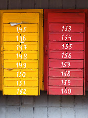 Image showing Old post boxes