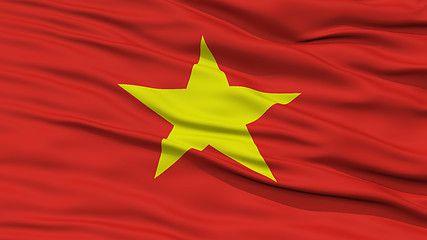 Image showing Closeup Vietnam Flag