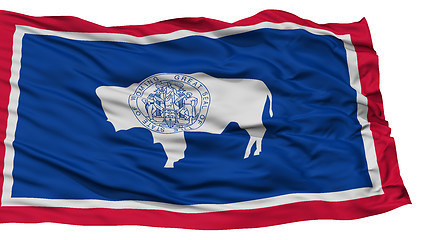 Image showing Isolated Wyoming Flag, USA state