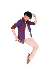 Image showing Asian man dancing.