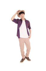 Image showing Handsome Asian man with hat.