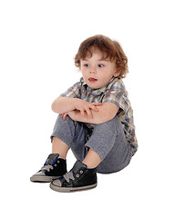 Image showing Portrait of gorgeous little boy.