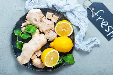 Image showing ingredients for tea