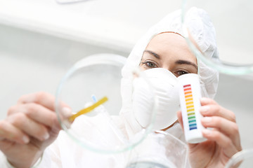 Image showing Hardness test water in the laboratory.