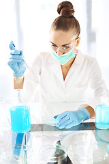 Image showing Chemist working in scientific laboratory