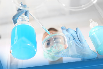 Image showing Chemist working in scientific laboratory