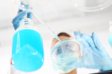 Image showing Chemist working in scientific laboratory