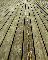 Image showing old wooden planks