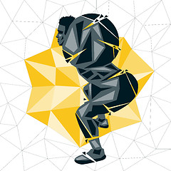 Image showing Geometric Crossfit concept